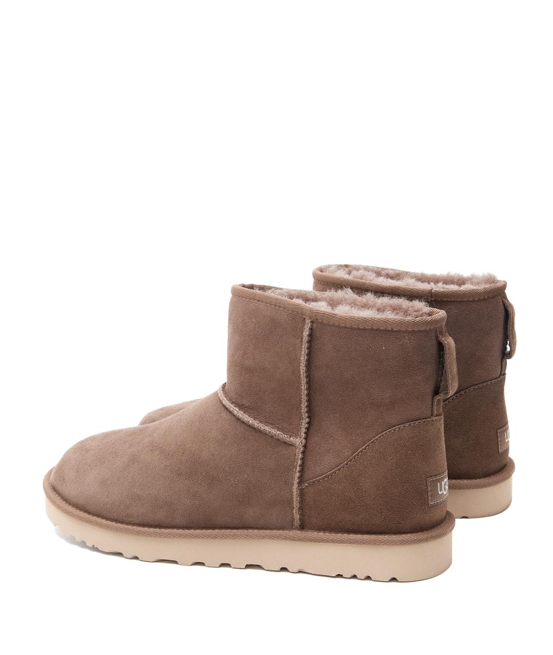 UGG AUSTRALIA Коричневые замшевые высокие ботинки, фото 7