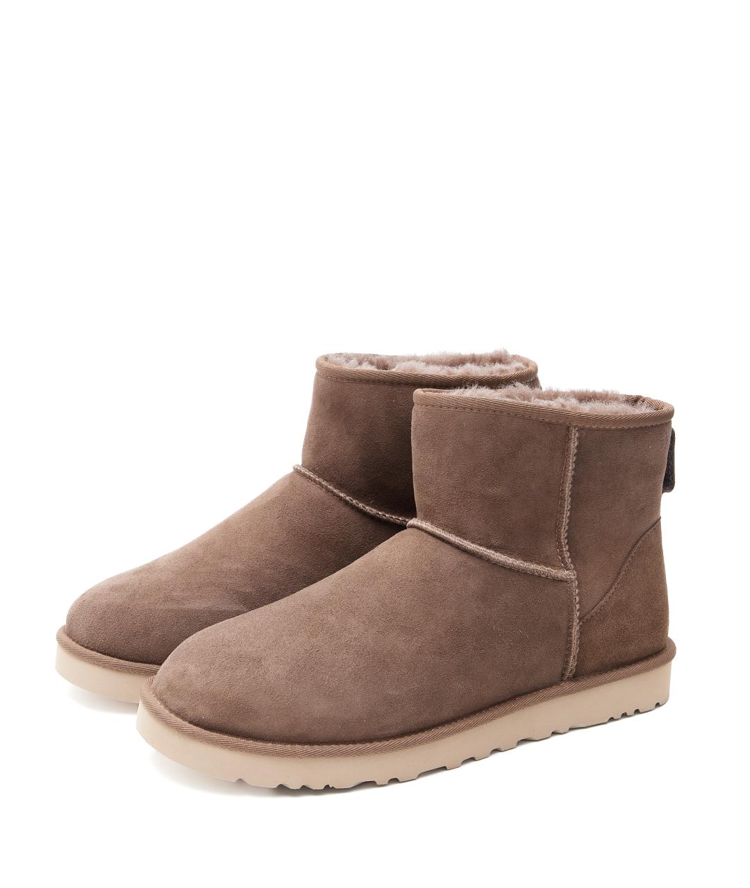 UGG AUSTRALIA Коричневые замшевые высокие ботинки, фото 6