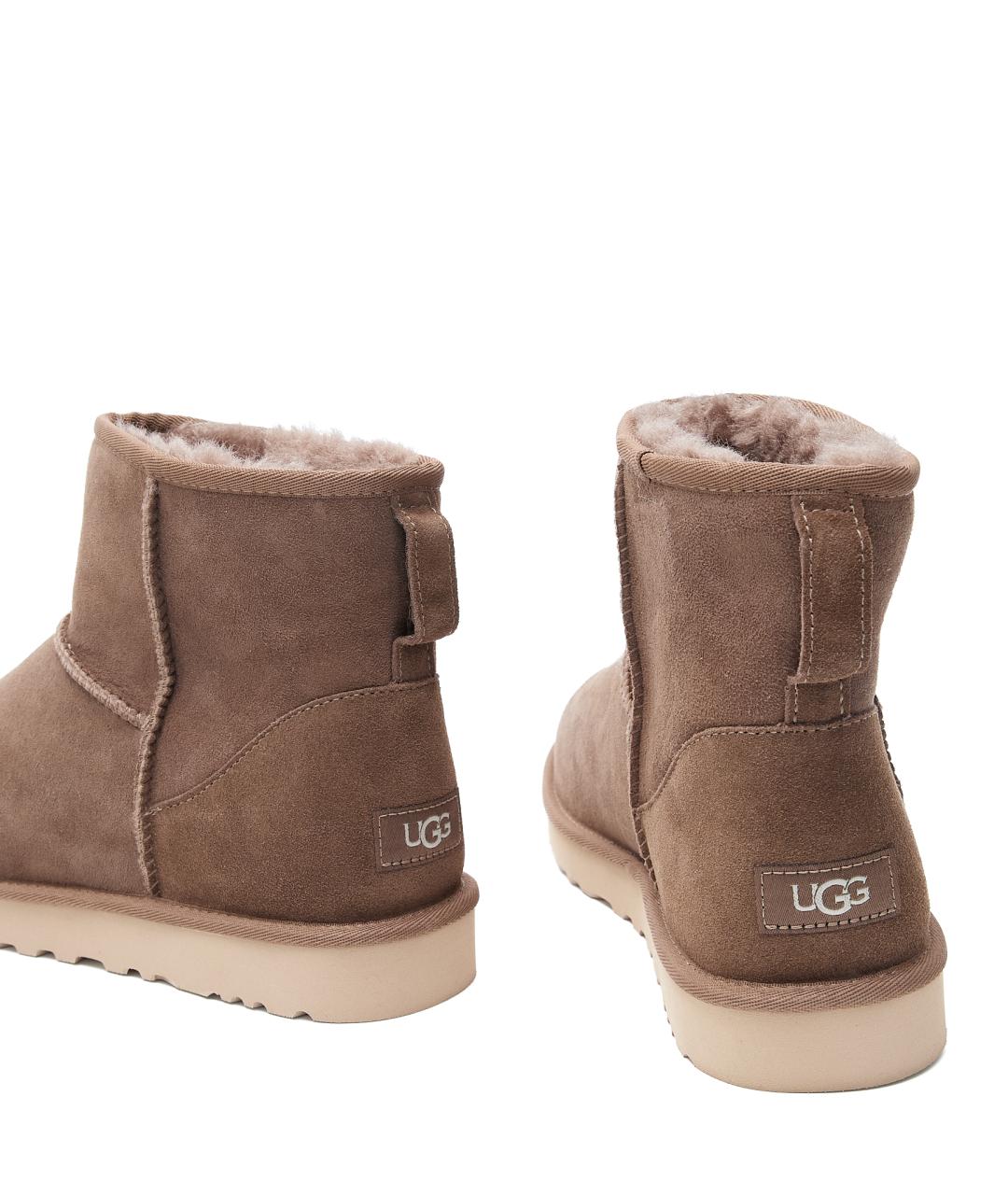UGG AUSTRALIA Коричневые замшевые высокие ботинки, фото 4