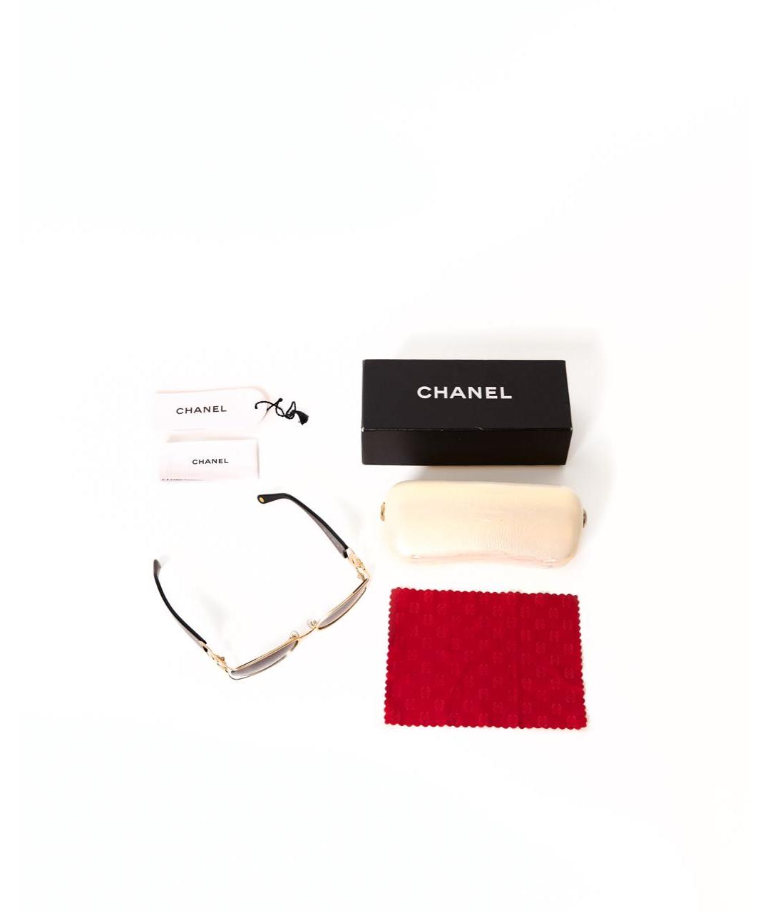 CHANEL Черные солнцезащитные очки, фото 4