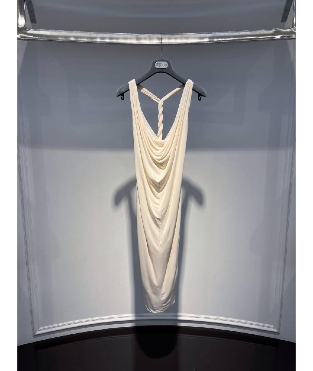 ALEXANDER MCQUEEN Бежевое платье, фото 3