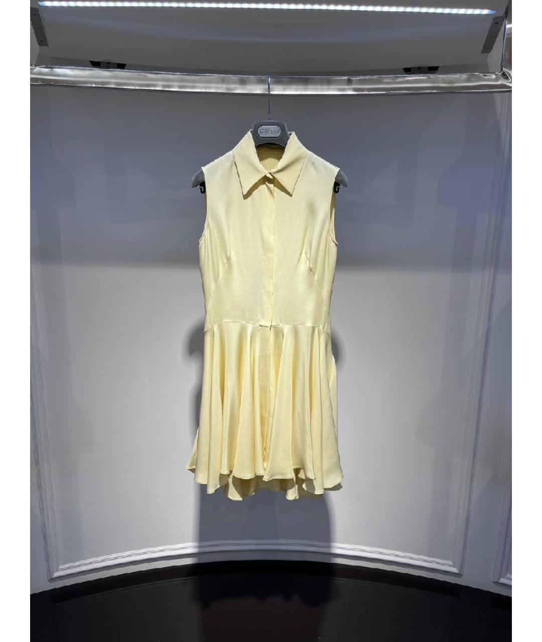 ALEXANDER MCQUEEN Желтое платье, фото 3