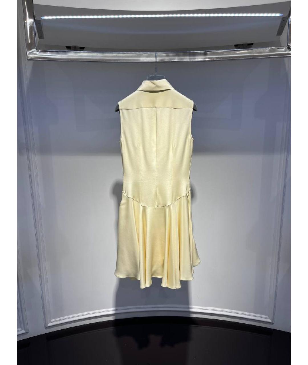ALEXANDER MCQUEEN Желтое платье, фото 2