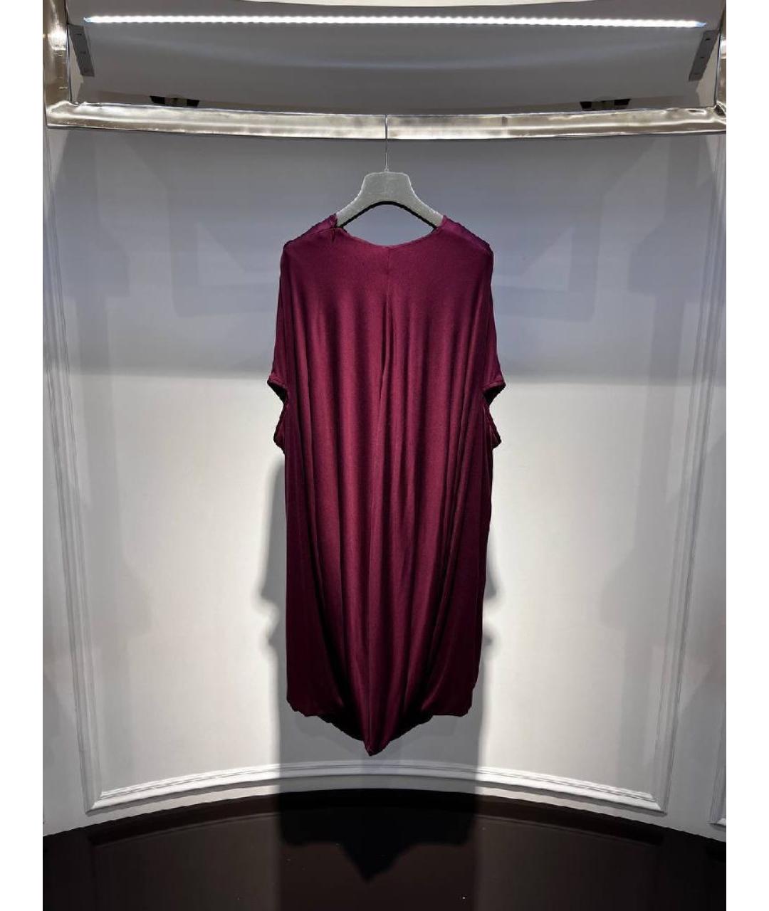 ALEXANDER MCQUEEN Бордовое платье, фото 2