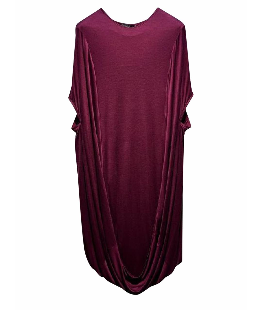 ALEXANDER MCQUEEN Бордовое платье, фото 1