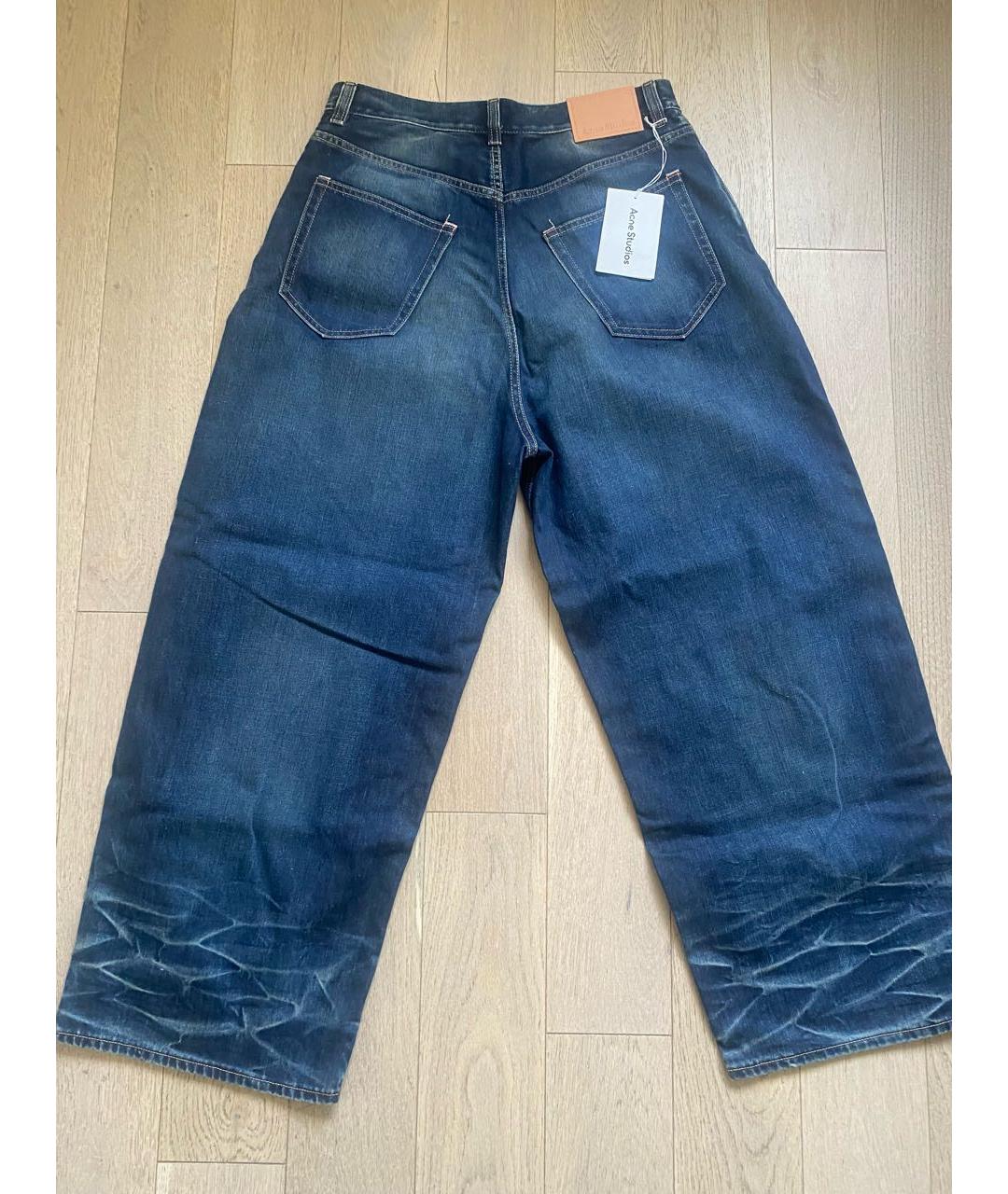 ACNE STUDIOS Синие хлопковые джинсы, фото 2