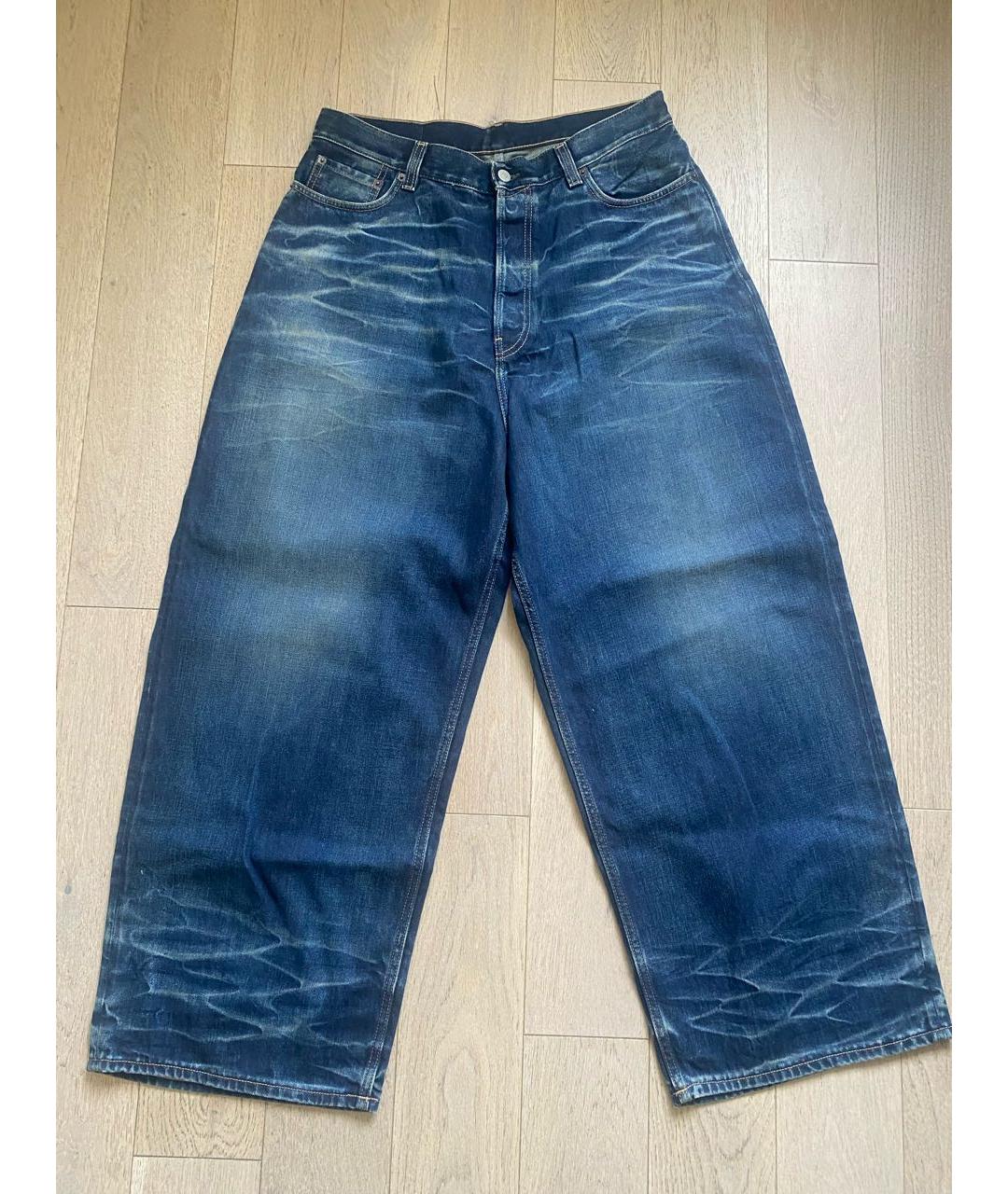 ACNE STUDIOS Синие хлопковые джинсы, фото 7