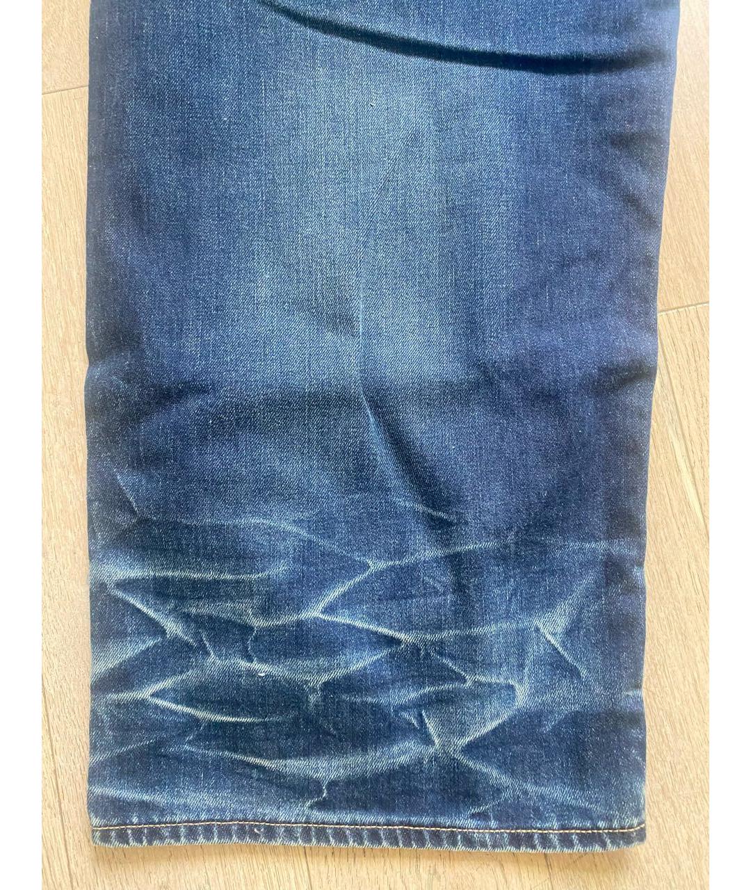 ACNE STUDIOS Синие хлопковые джинсы, фото 4