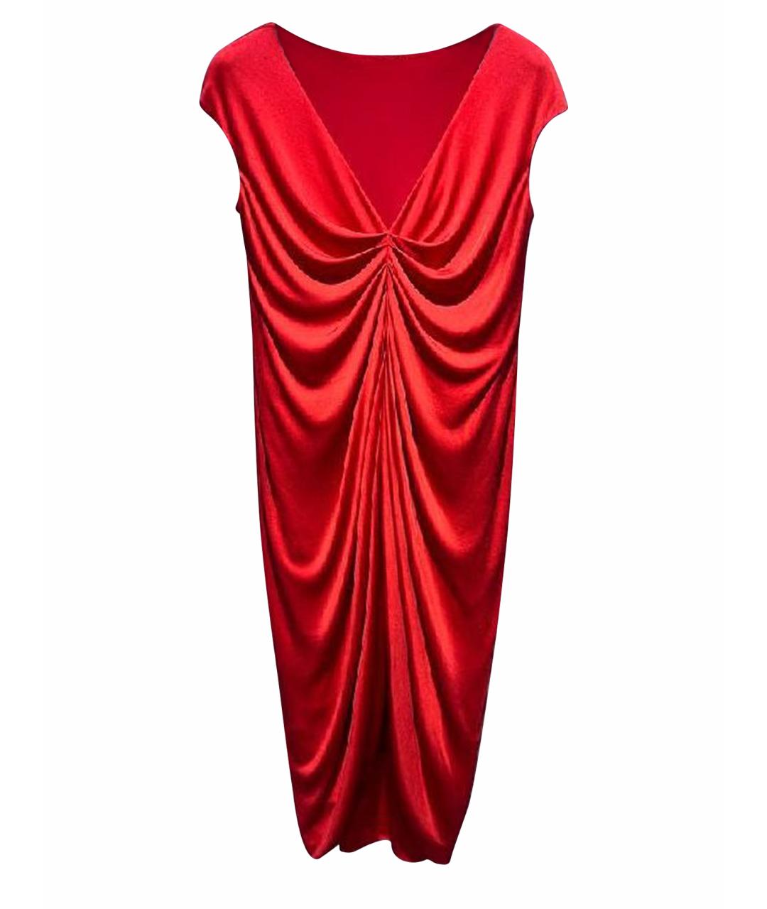 ALEXANDER MCQUEEN Красное платье, фото 1