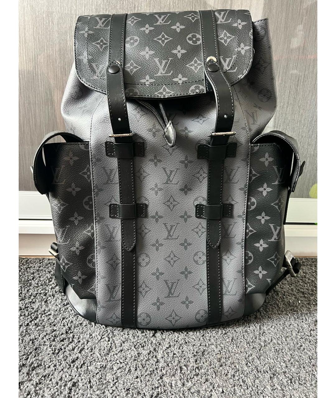 LOUIS VUITTON Антрацитовый рюкзак, фото 2