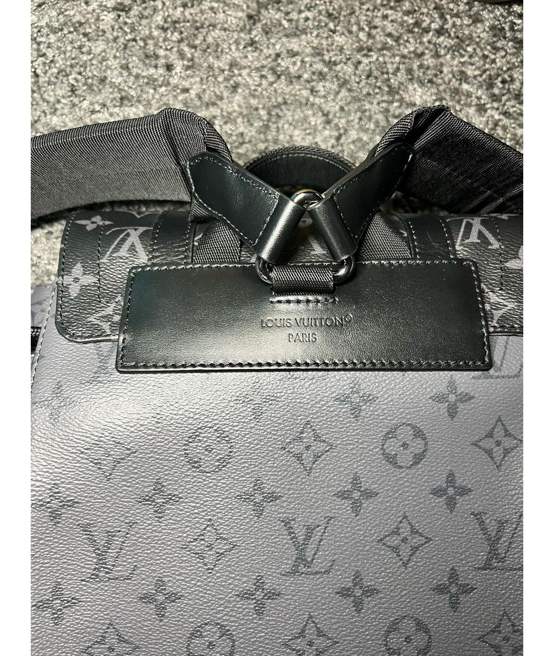 LOUIS VUITTON Антрацитовый рюкзак, фото 8