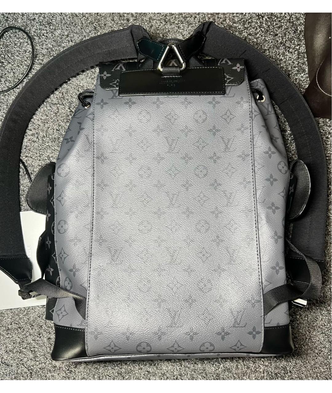 LOUIS VUITTON Антрацитовый рюкзак, фото 3