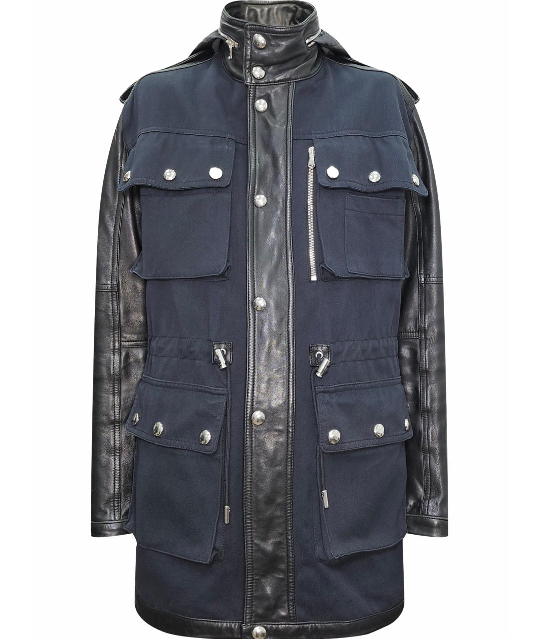DIESEL BLACK GOLD Черная кожаная куртка, фото 1