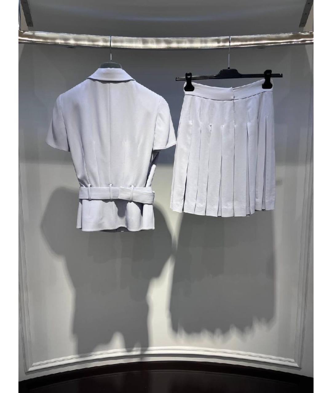 ALEXANDER MCQUEEN Голубой костюм с юбками, фото 2