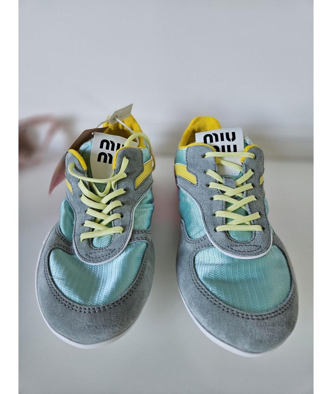 MIU MIU Мульти текстильные кроссовки, фото 2
