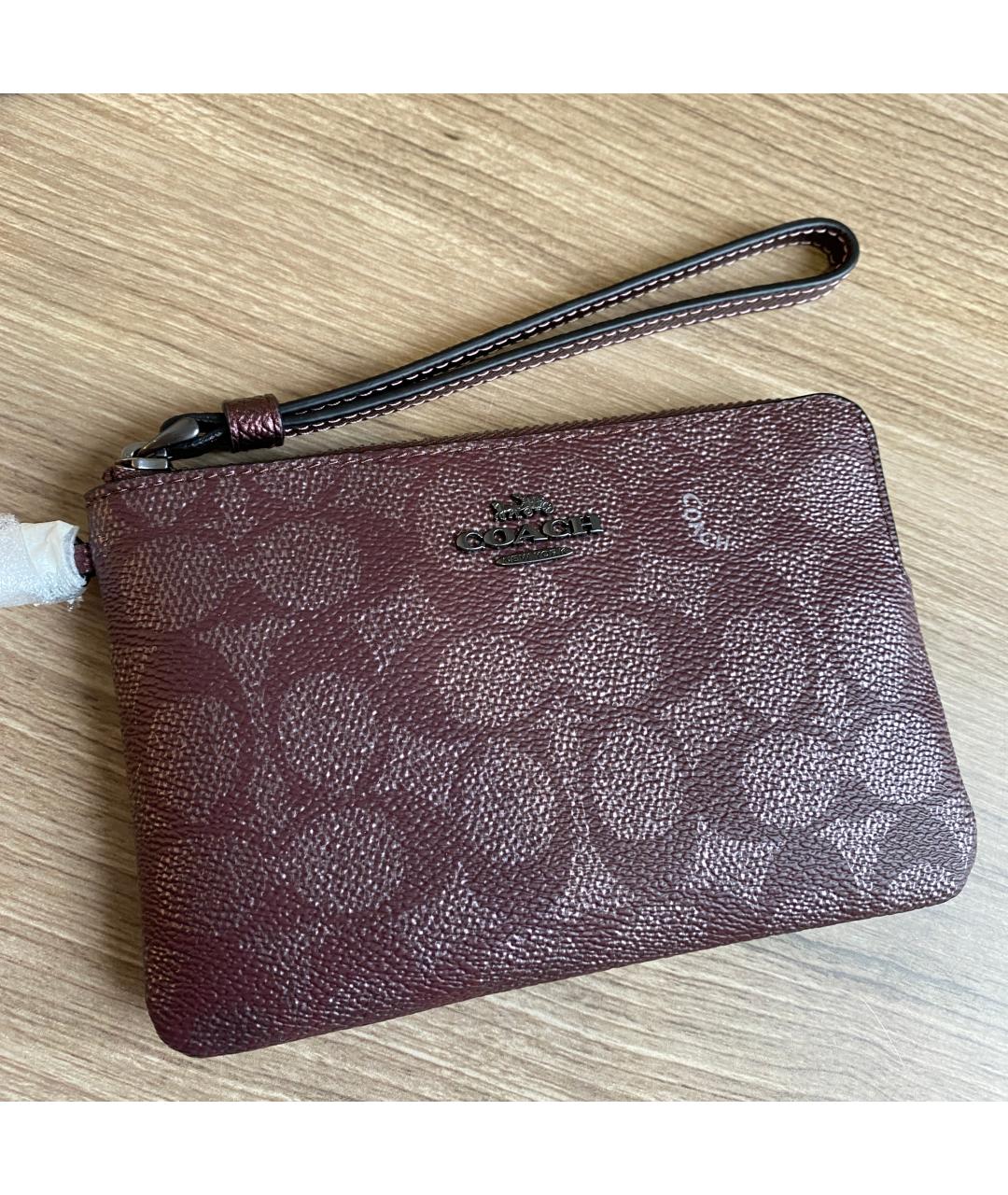 COACH Бордовый кошелек, фото 2
