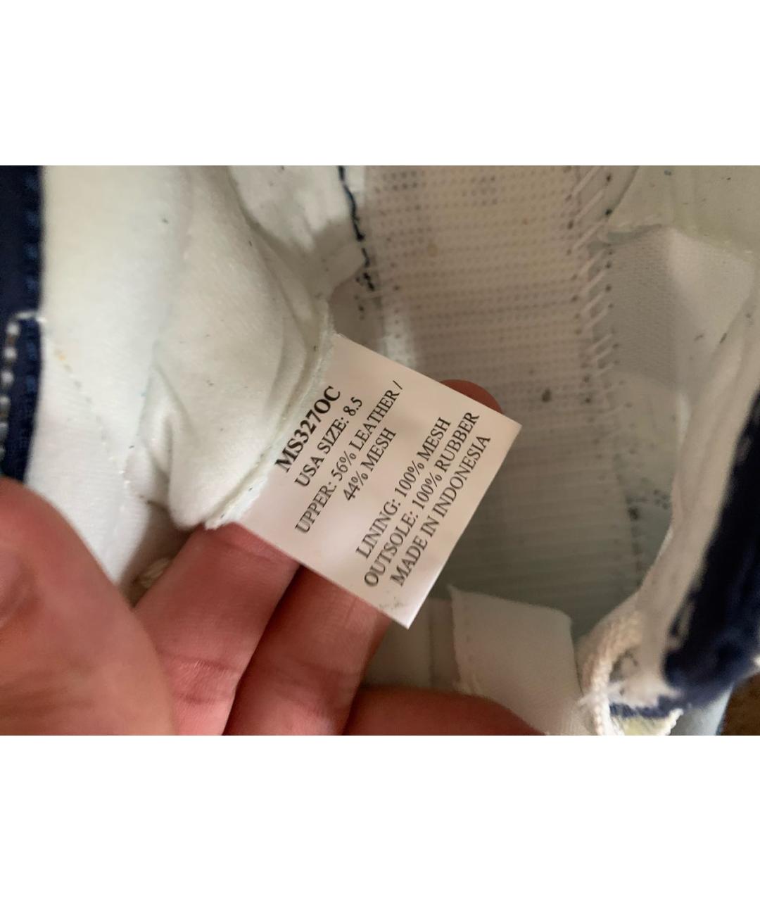 NEW BALANCE Темно-синие синтетические низкие кроссовки / кеды, фото 8