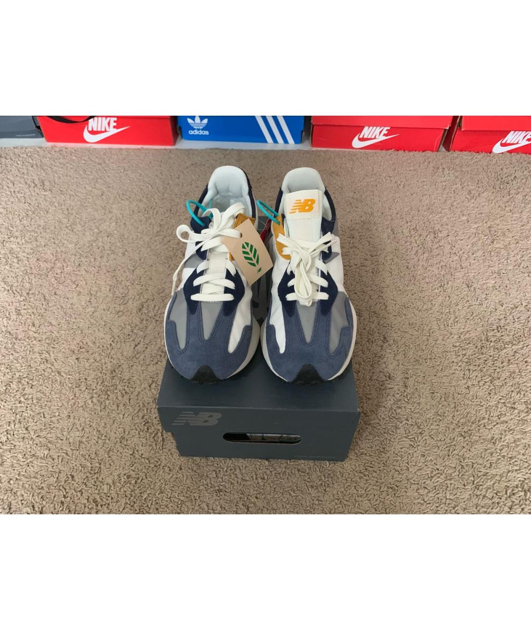 NEW BALANCE Темно-синие синтетические низкие кроссовки / кеды, фото 2
