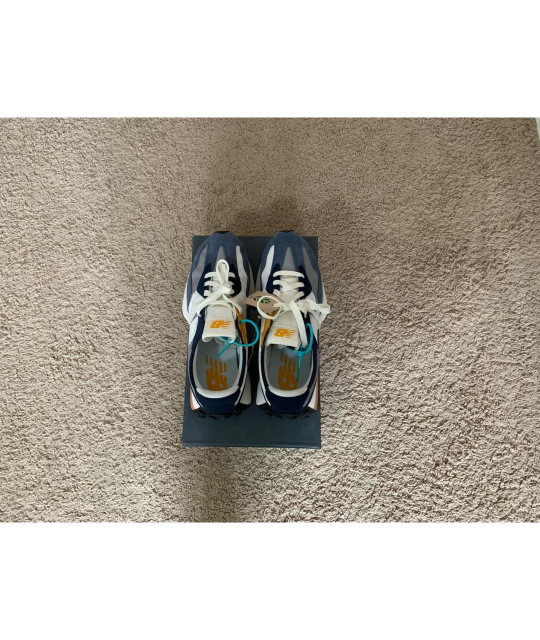 NEW BALANCE Темно-синие синтетические низкие кроссовки / кеды, фото 3
