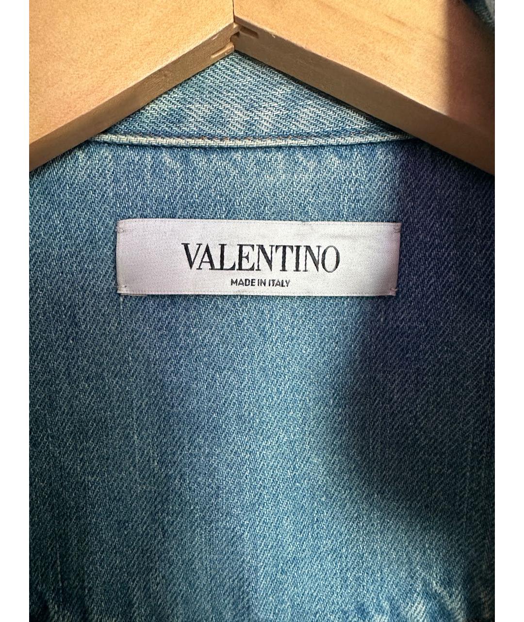 VALENTINO Голубая хлопковая рубашка, фото 3