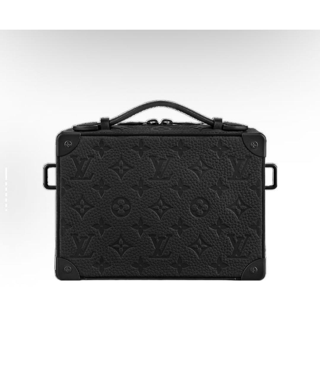 LOUIS VUITTON Черная кожаная сумка на плечо, фото 2
