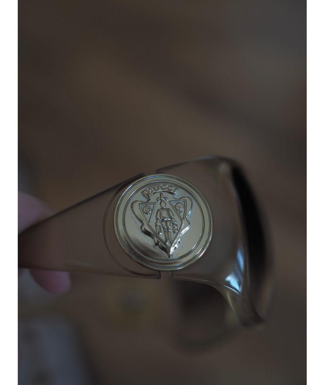 GUCCI Коричневые пластиковые солнцезащитные очки, фото 3
