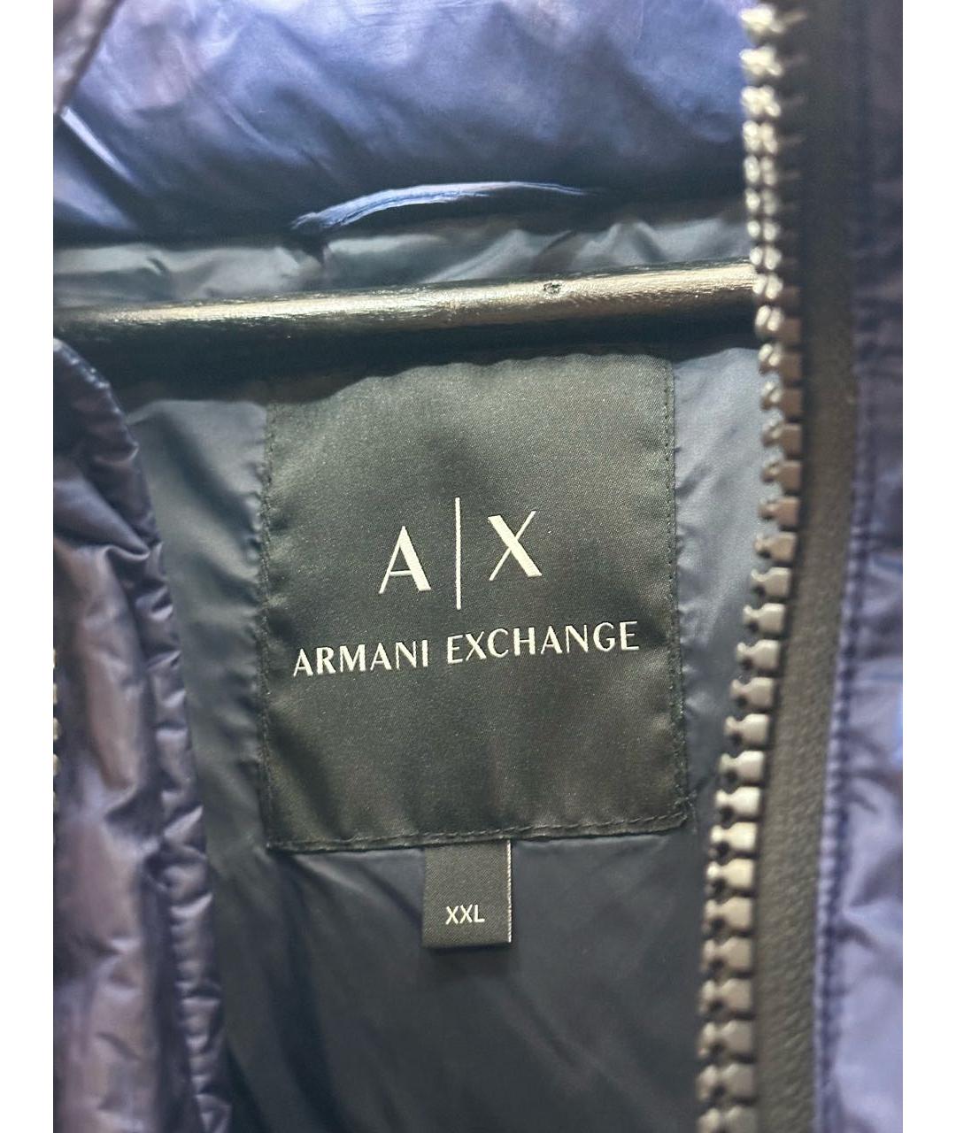ARMANI EXCHANGE Синий пуховик, фото 3