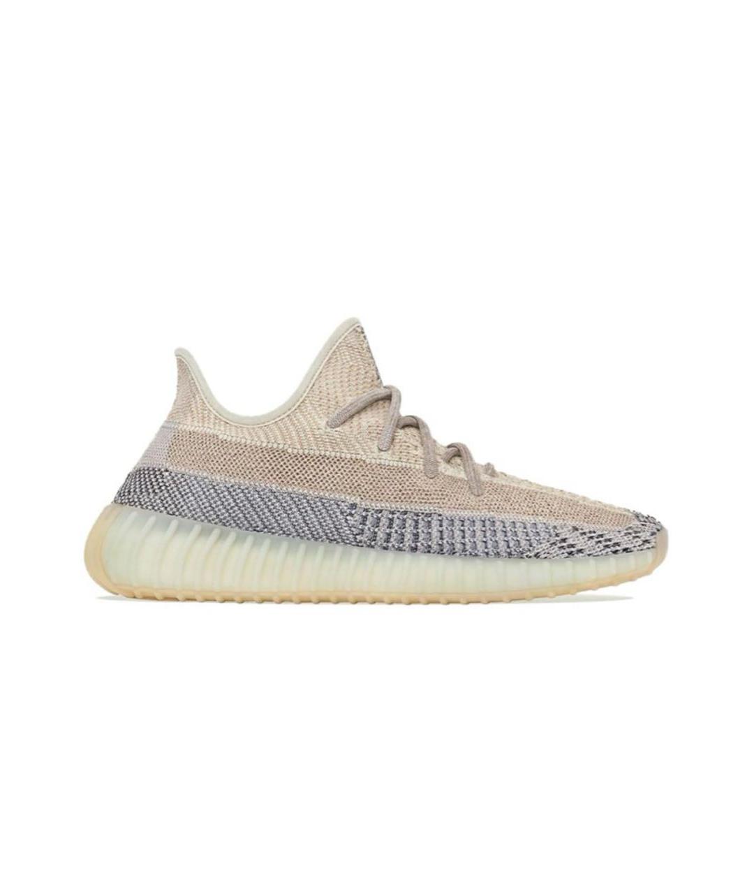 ADIDAS YEEZY Серые текстильные кроссовки, фото 1