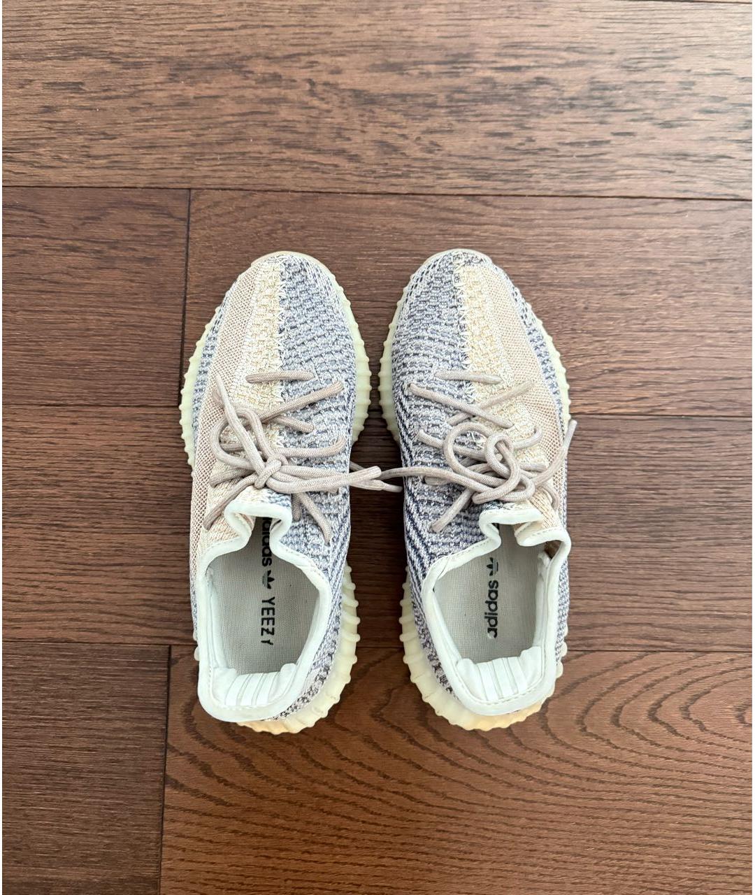 ADIDAS YEEZY Серые текстильные кроссовки, фото 2