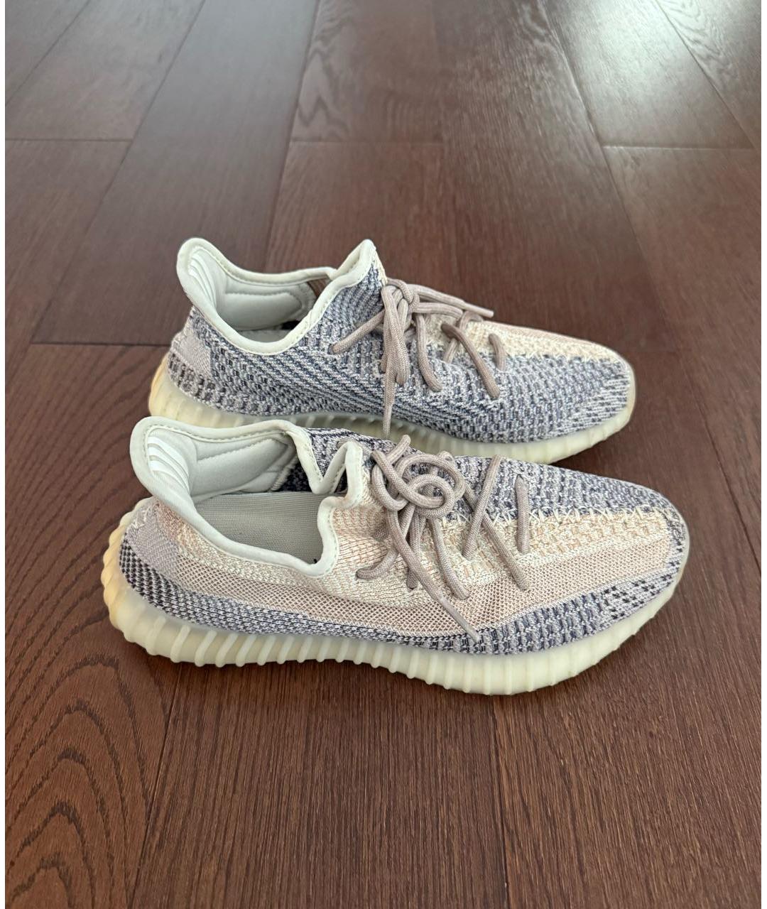 ADIDAS YEEZY Серые текстильные кроссовки, фото 3