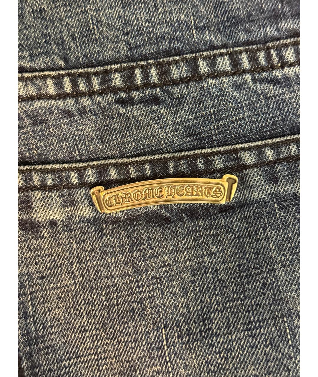 CHROME HEARTS Синие прямые джинсы, фото 7