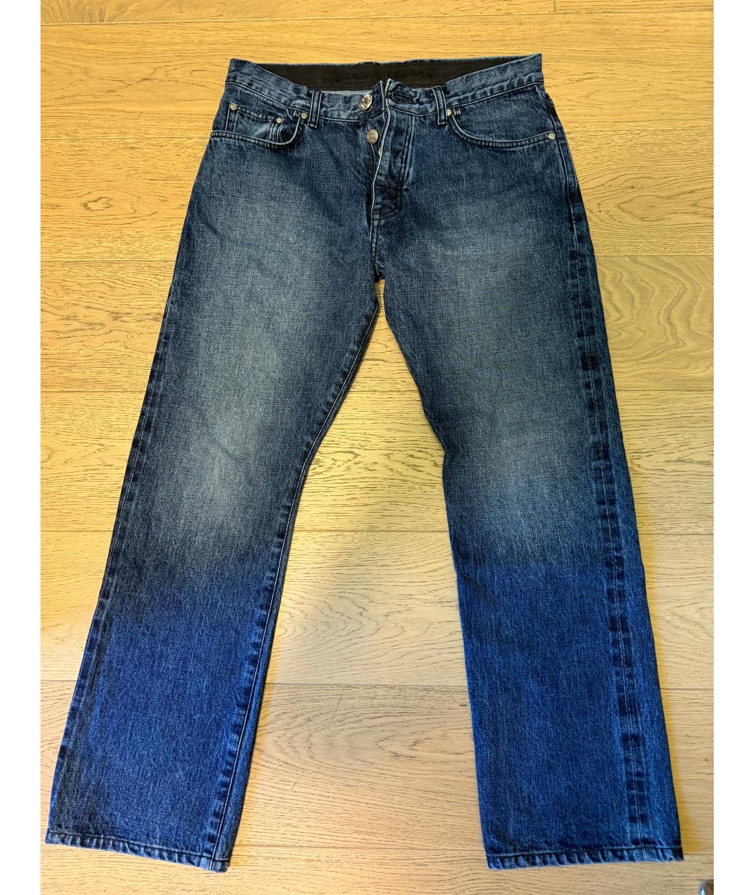 CHROME HEARTS Синие прямые джинсы, фото 8