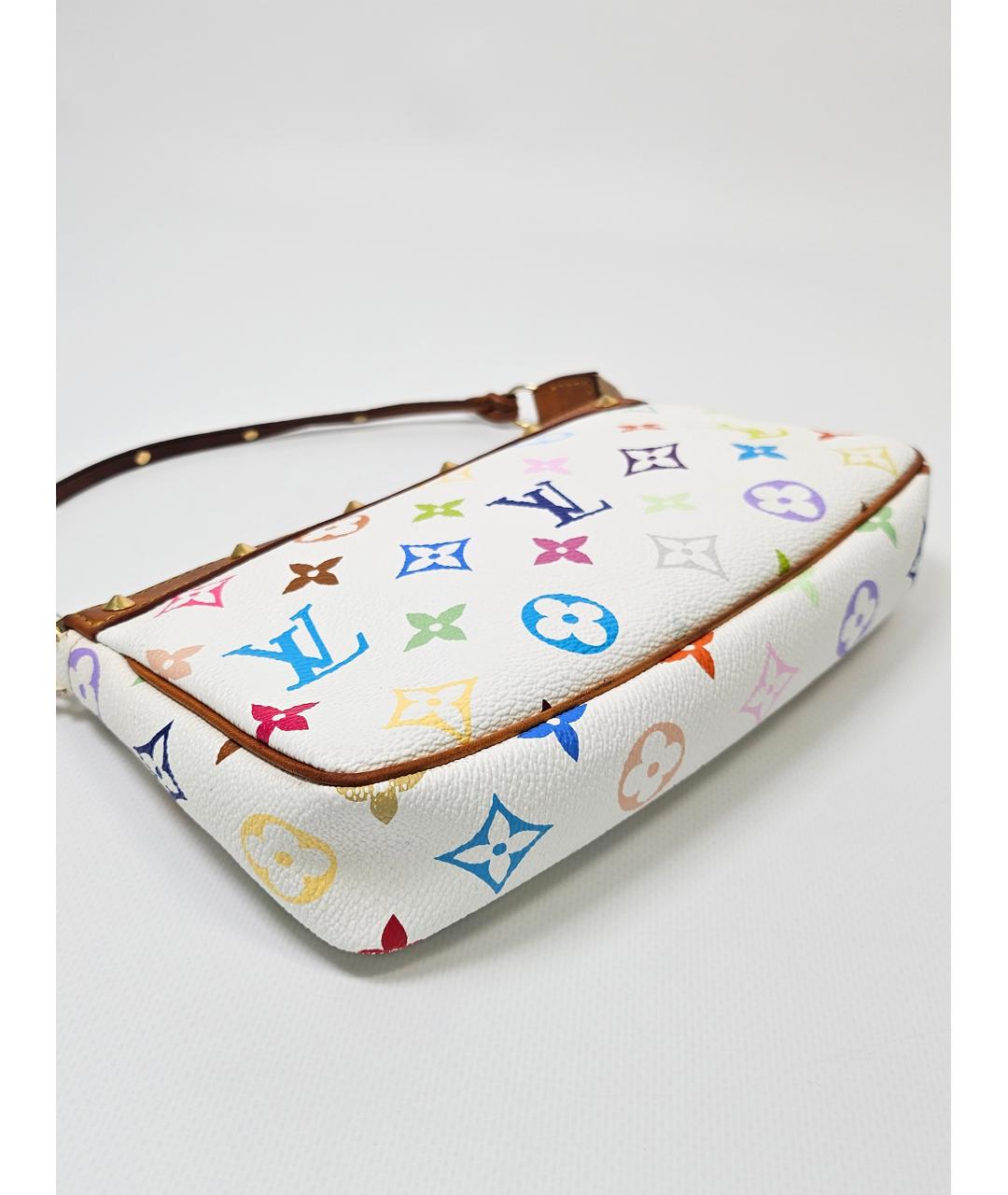 LOUIS VUITTON Белая сумка с короткими ручками, фото 6