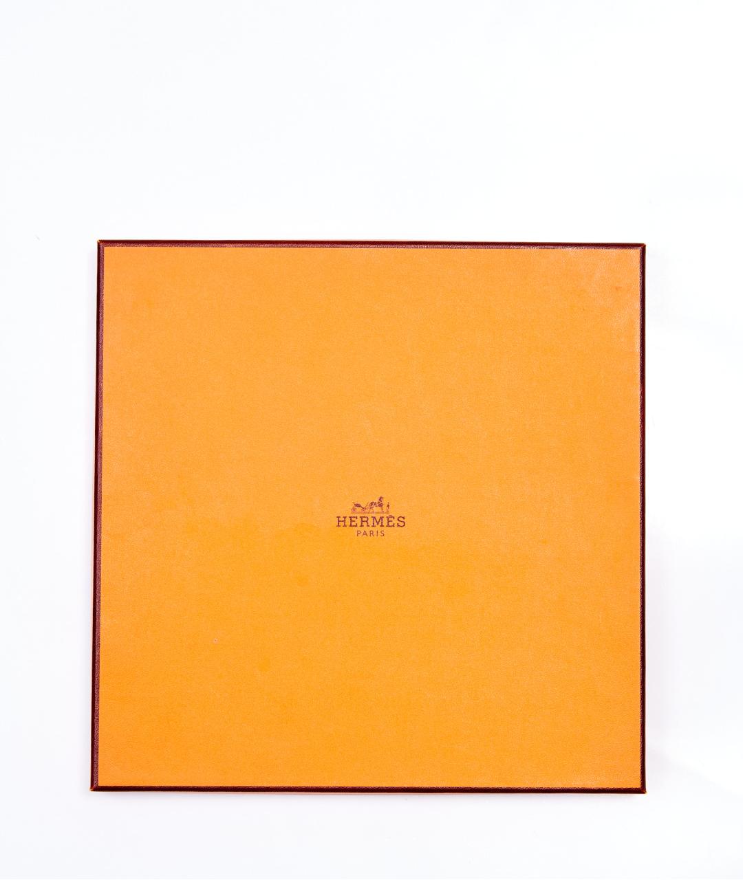 HERMES Фиолетовый шелковый платок, фото 8