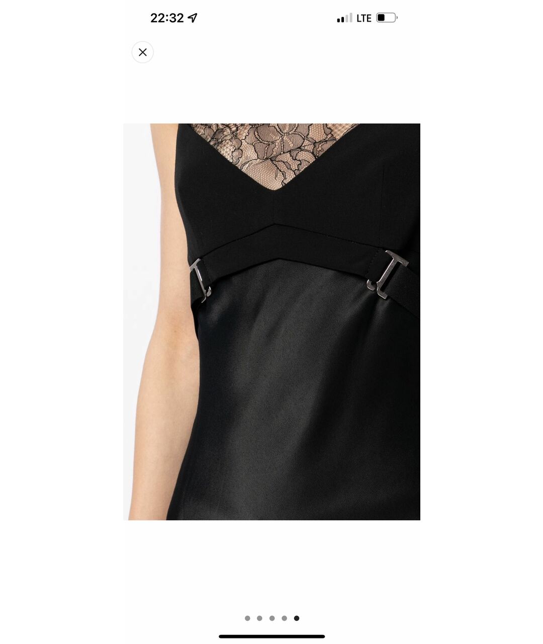 DION LEE Черное шелковое повседневное платье, фото 2