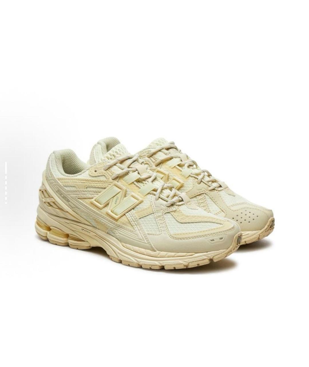 NEW BALANCE Золотые текстильные низкие кроссовки / кеды, фото 4