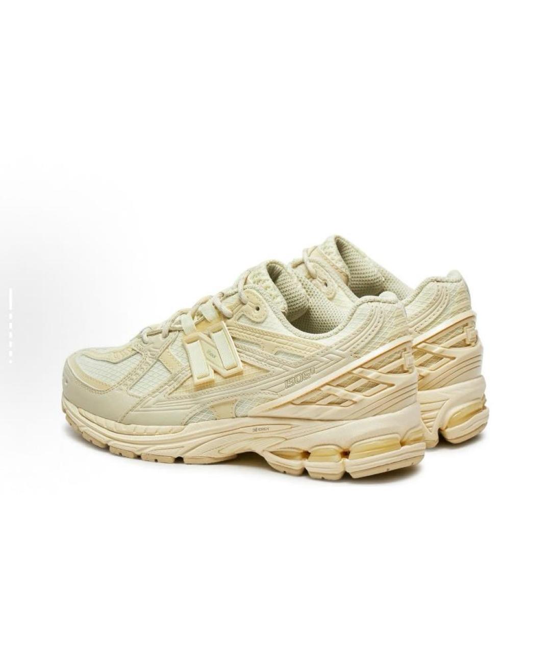 NEW BALANCE Золотые текстильные низкие кроссовки / кеды, фото 5