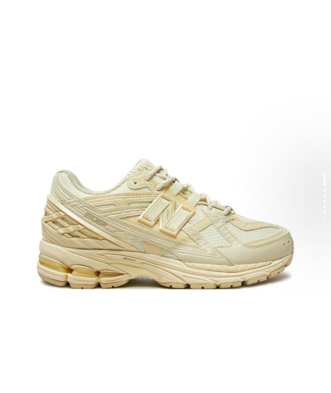 NEW BALANCE Золотые текстильные низкие кроссовки / кеды, фото 7