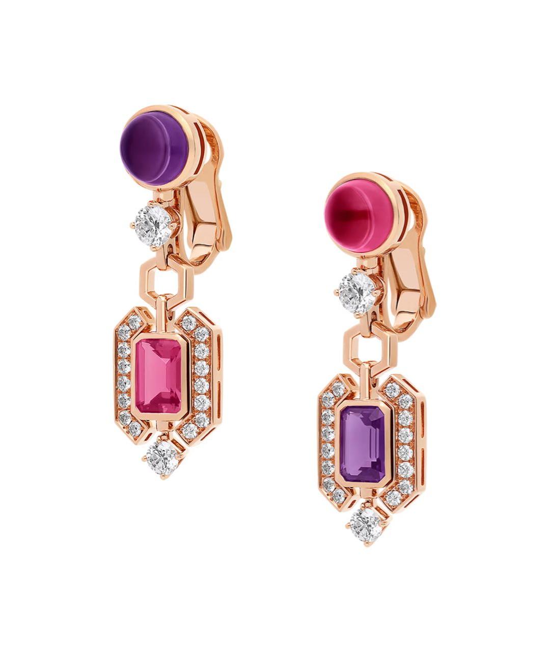 BVLGARI Золотые серьги из розового золота, фото 2