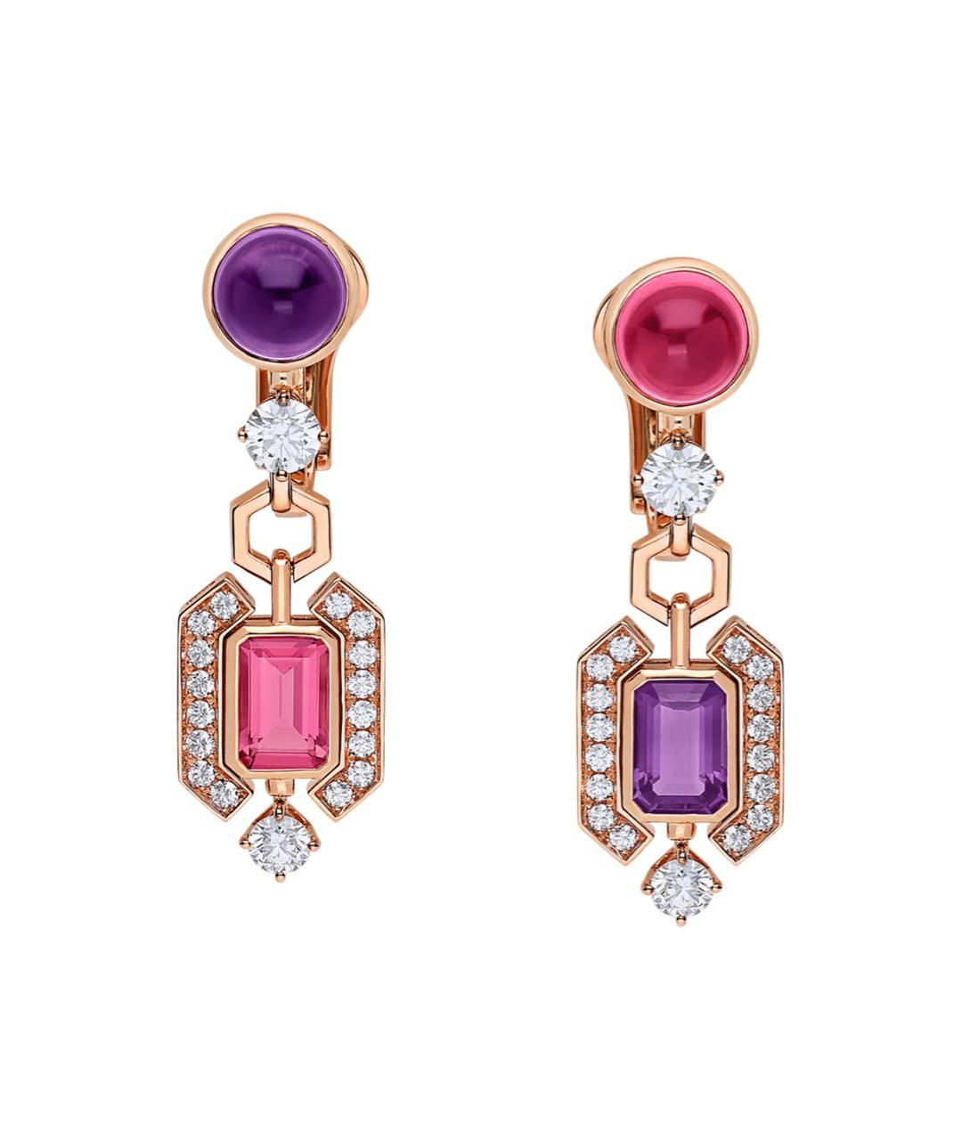 BVLGARI Золотые серьги из розового золота, фото 1