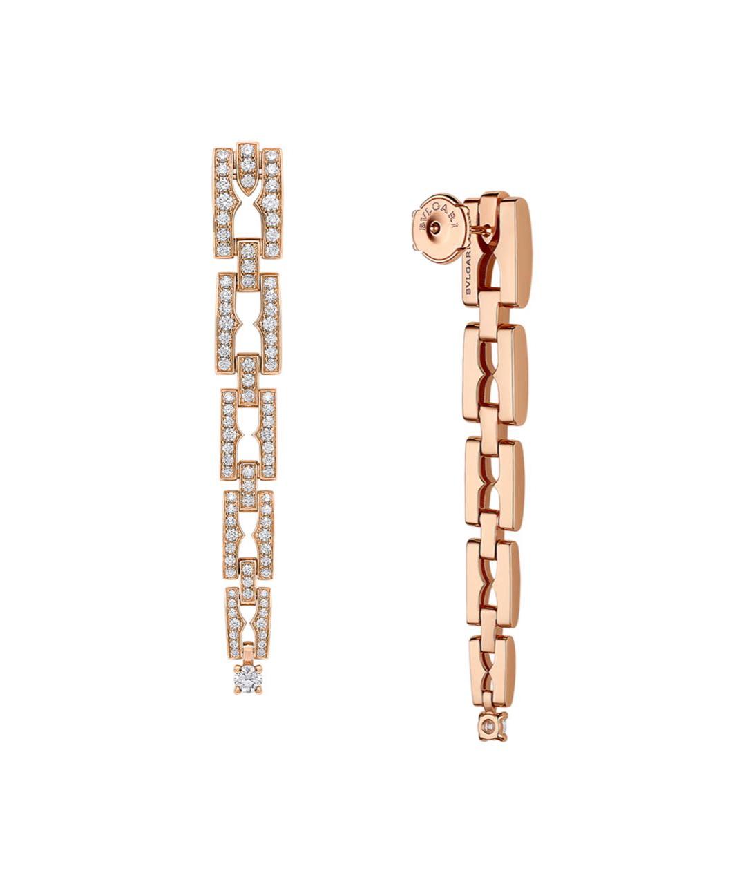 BVLGARI Золотые серьги из розового золота, фото 3