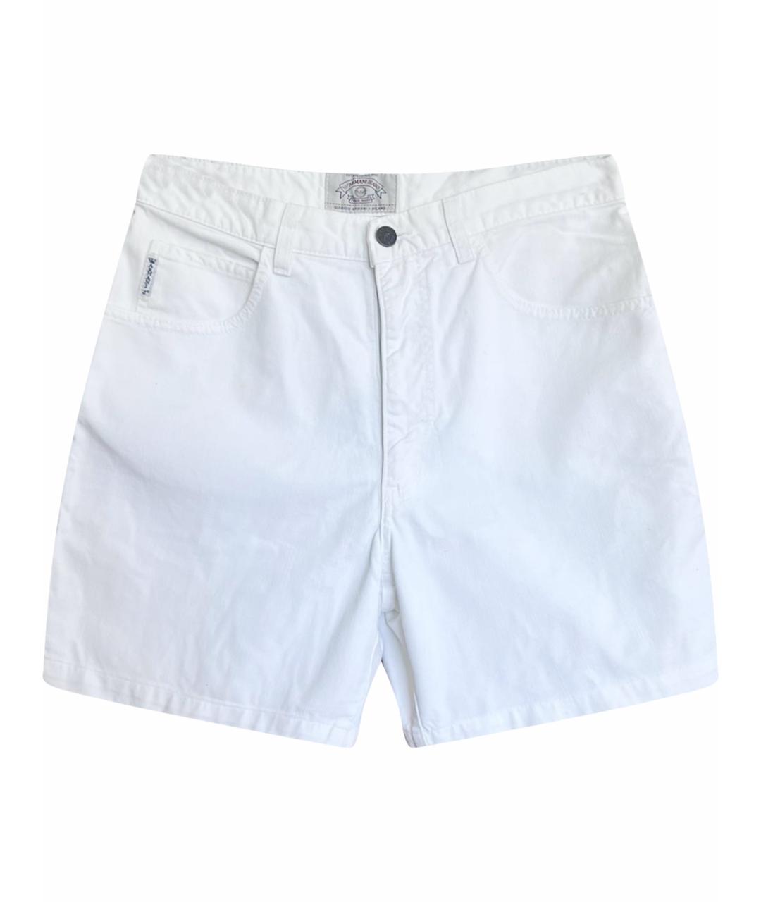 ARMANI JEANS Белые хлопковые шорты, фото 1