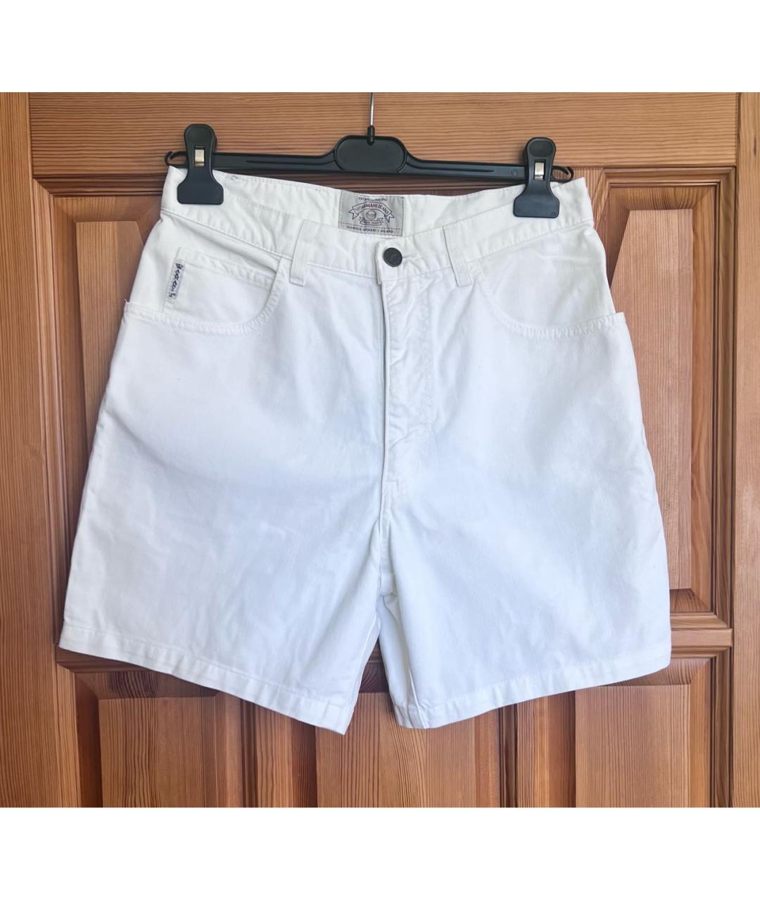 ARMANI JEANS Белые хлопковые шорты, фото 4