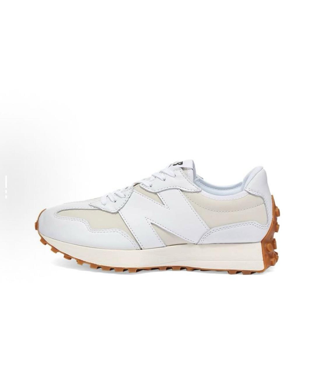 NEW BALANCE Белые замшевые низкие кроссовки / кеды, фото 3