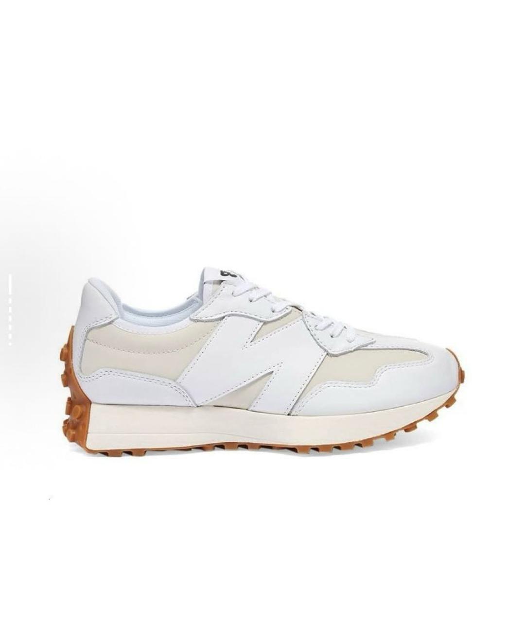 NEW BALANCE Белые замшевые низкие кроссовки / кеды, фото 7