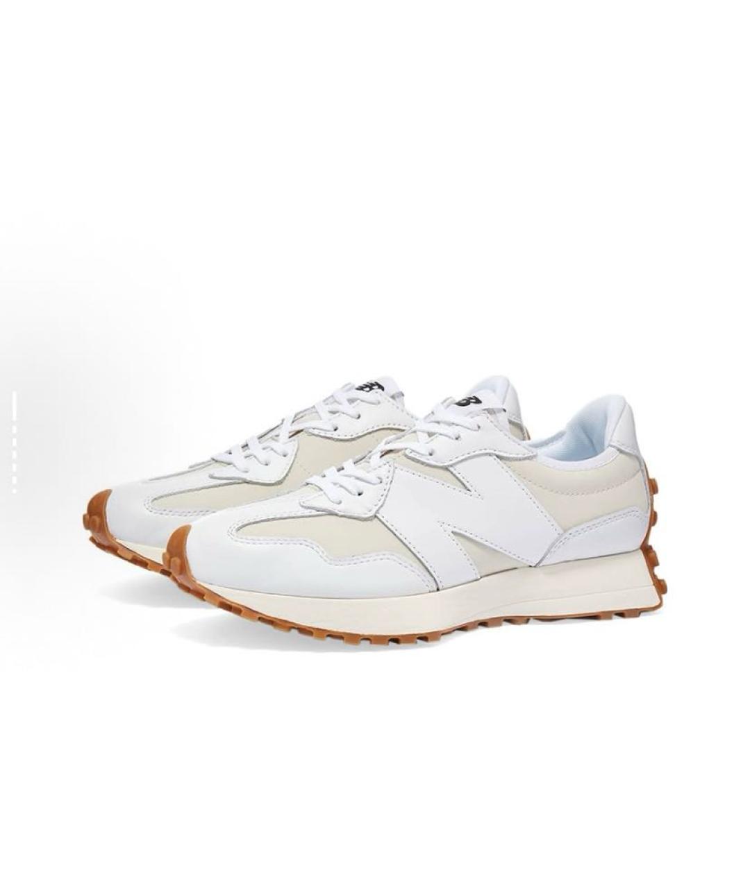 NEW BALANCE Белые замшевые низкие кроссовки / кеды, фото 4
