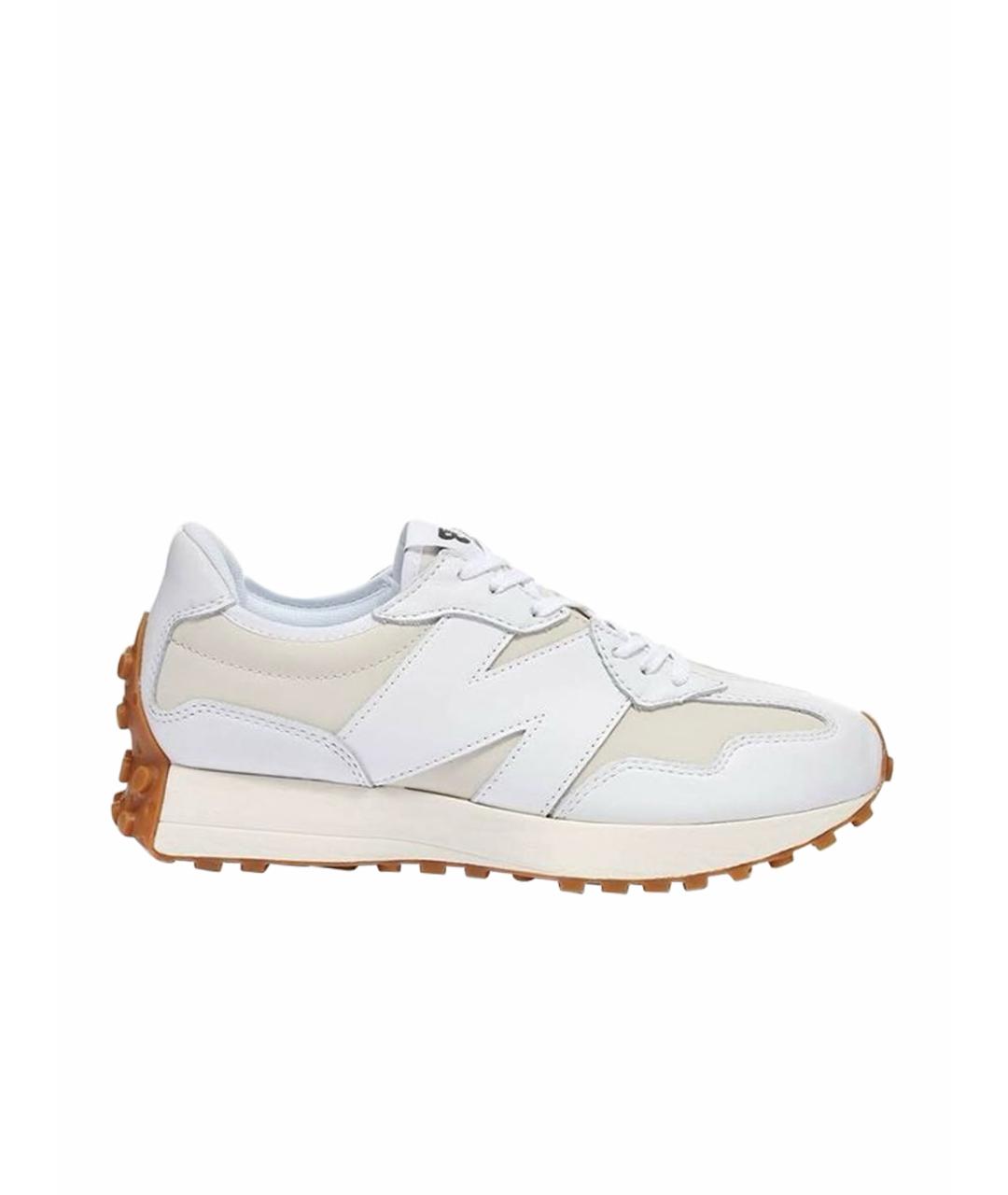 NEW BALANCE Белые замшевые низкие кроссовки / кеды, фото 1