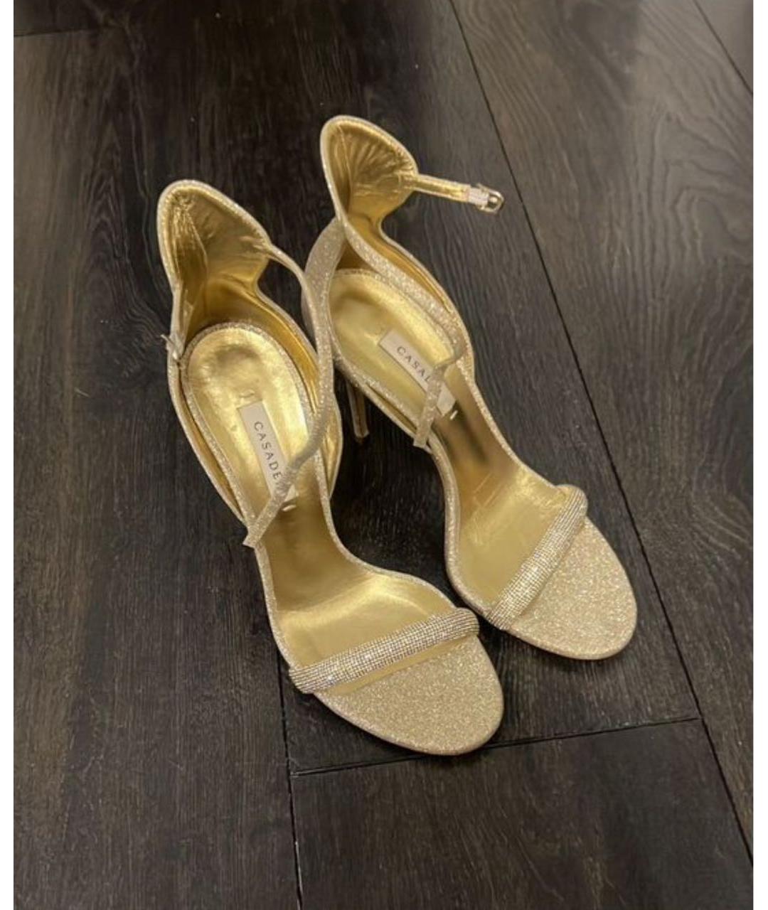 CASADEI Золотые босоножки, фото 2