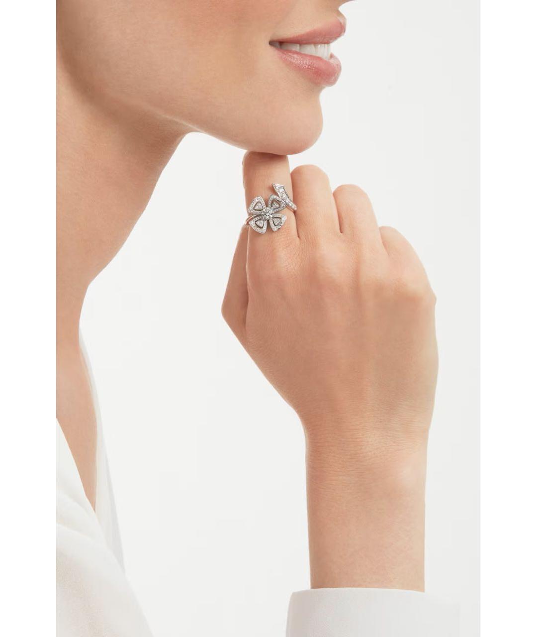 BVLGARI Серое кольцо из белого золота, фото 3