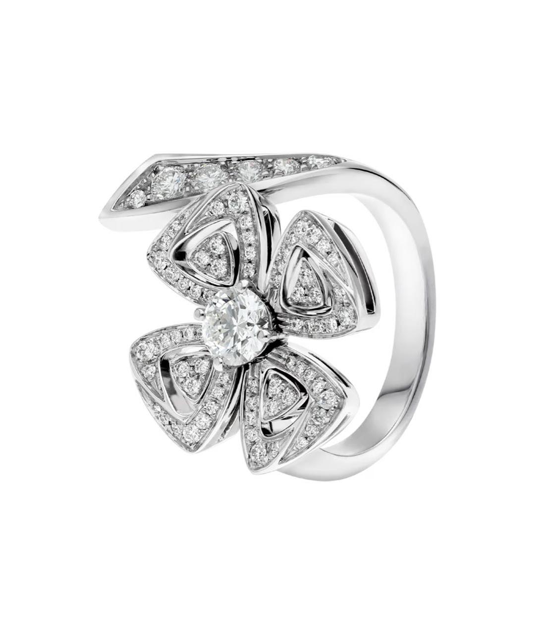 BVLGARI Серое кольцо из белого золота, фото 1